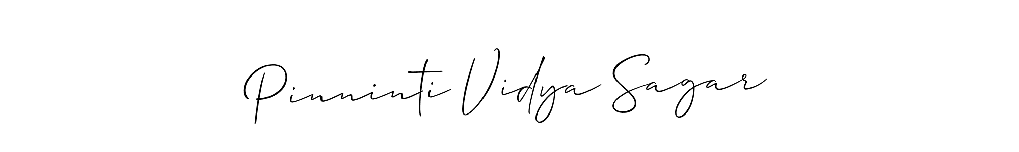 You should practise on your own different ways (Allison_Script) to write your name (Pinninti Vidya Sagar) in signature. don't let someone else do it for you. Pinninti Vidya Sagar signature style 2 images and pictures png