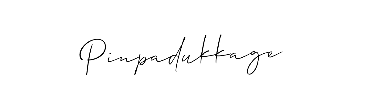 Also we have Pinpadukkage name is the best signature style. Create professional handwritten signature collection using Allison_Script autograph style. Pinpadukkage signature style 2 images and pictures png