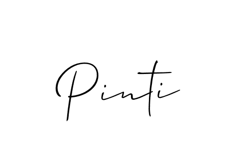 Also we have Pinti name is the best signature style. Create professional handwritten signature collection using Allison_Script autograph style. Pinti signature style 2 images and pictures png