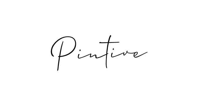 You should practise on your own different ways (Allison_Script) to write your name (Pintive) in signature. don't let someone else do it for you. Pintive signature style 2 images and pictures png