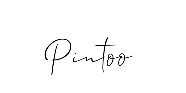 How to Draw Pintoo signature style? Allison_Script is a latest design signature styles for name Pintoo. Pintoo signature style 2 images and pictures png