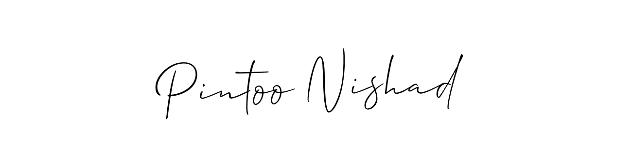 Make a short Pintoo Nishad signature style. Manage your documents anywhere anytime using Allison_Script. Create and add eSignatures, submit forms, share and send files easily. Pintoo Nishad signature style 2 images and pictures png