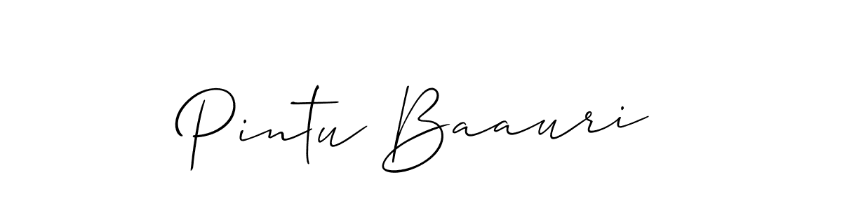 How to make Pintu Baauri signature? Allison_Script is a professional autograph style. Create handwritten signature for Pintu Baauri name. Pintu Baauri signature style 2 images and pictures png