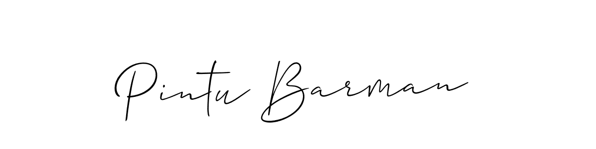 Also we have Pintu Barman name is the best signature style. Create professional handwritten signature collection using Allison_Script autograph style. Pintu Barman signature style 2 images and pictures png