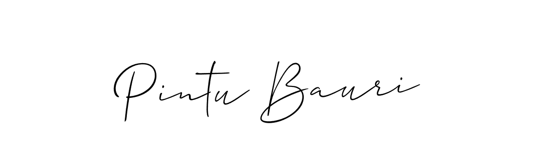 Pintu Bauri stylish signature style. Best Handwritten Sign (Allison_Script) for my name. Handwritten Signature Collection Ideas for my name Pintu Bauri. Pintu Bauri signature style 2 images and pictures png