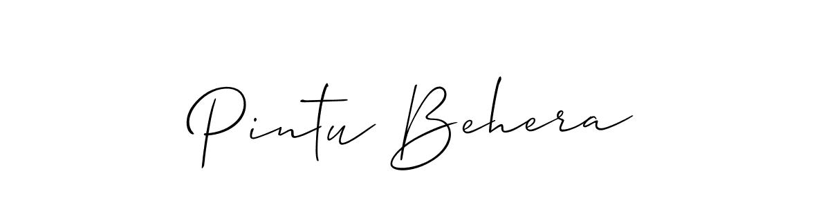You can use this online signature creator to create a handwritten signature for the name Pintu Behera. This is the best online autograph maker. Pintu Behera signature style 2 images and pictures png
