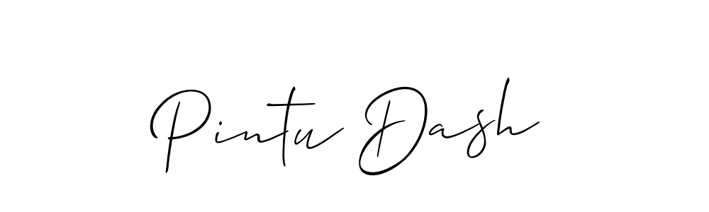 Design your own signature with our free online signature maker. With this signature software, you can create a handwritten (Allison_Script) signature for name Pintu Dash. Pintu Dash signature style 2 images and pictures png