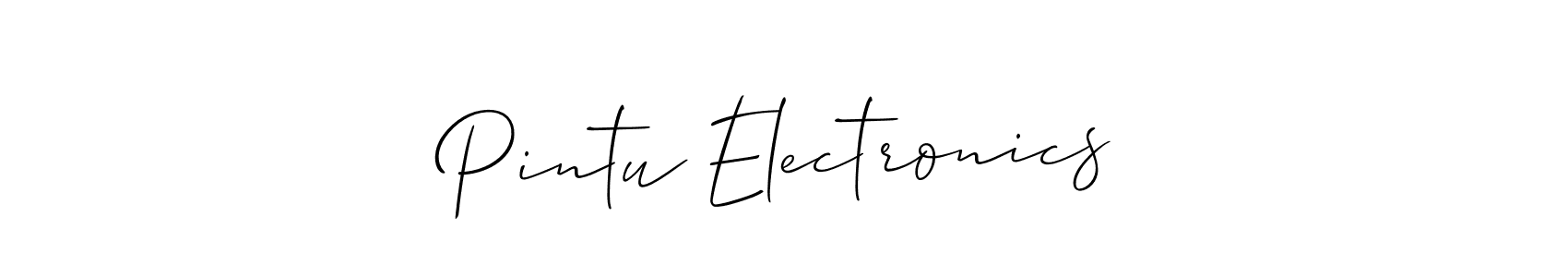 How to make Pintu Electronics signature? Allison_Script is a professional autograph style. Create handwritten signature for Pintu Electronics name. Pintu Electronics signature style 2 images and pictures png