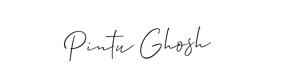 Pintu Ghosh stylish signature style. Best Handwritten Sign (Allison_Script) for my name. Handwritten Signature Collection Ideas for my name Pintu Ghosh. Pintu Ghosh signature style 2 images and pictures png