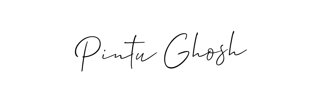 Create a beautiful signature design for name Pintu Ghosh. With this signature (Allison_Script) fonts, you can make a handwritten signature for free. Pintu Ghosh signature style 2 images and pictures png