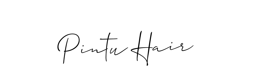 How to Draw Pintu Hair signature style? Allison_Script is a latest design signature styles for name Pintu Hair. Pintu Hair signature style 2 images and pictures png