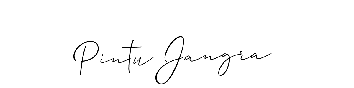 Best and Professional Signature Style for Pintu Jangra. Allison_Script Best Signature Style Collection. Pintu Jangra signature style 2 images and pictures png