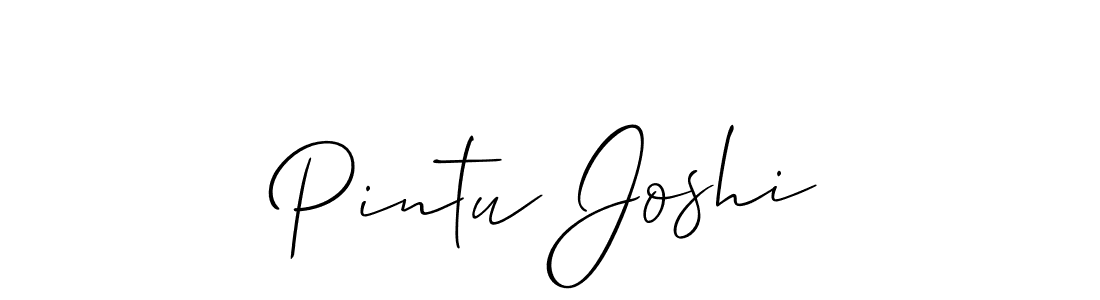 It looks lik you need a new signature style for name Pintu Joshi. Design unique handwritten (Allison_Script) signature with our free signature maker in just a few clicks. Pintu Joshi signature style 2 images and pictures png