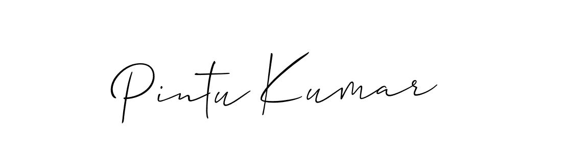 You can use this online signature creator to create a handwritten signature for the name Pintu Kumar. This is the best online autograph maker. Pintu Kumar signature style 2 images and pictures png