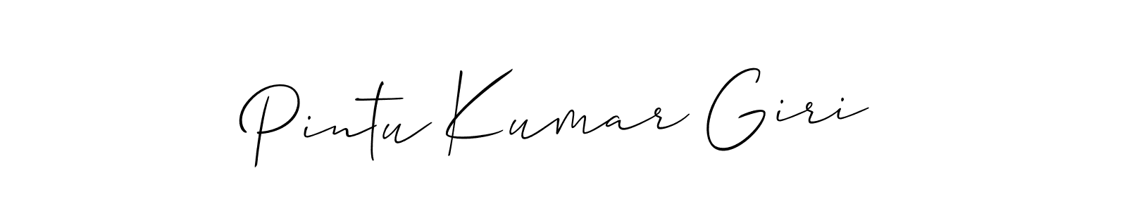 Pintu Kumar Giri stylish signature style. Best Handwritten Sign (Allison_Script) for my name. Handwritten Signature Collection Ideas for my name Pintu Kumar Giri. Pintu Kumar Giri signature style 2 images and pictures png