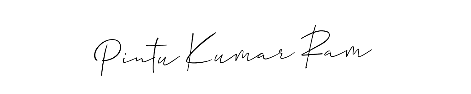 Make a beautiful signature design for name Pintu Kumar Ram. Use this online signature maker to create a handwritten signature for free. Pintu Kumar Ram signature style 2 images and pictures png