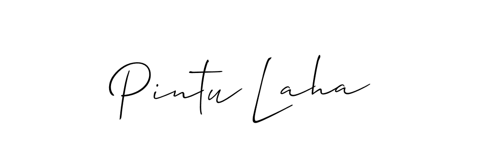 Make a beautiful signature design for name Pintu Laha. Use this online signature maker to create a handwritten signature for free. Pintu Laha signature style 2 images and pictures png