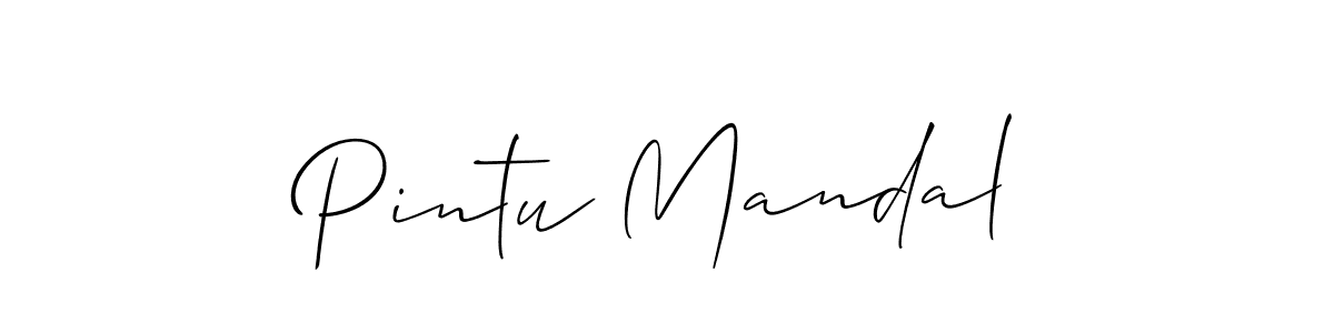 Also we have Pintu Mandal name is the best signature style. Create professional handwritten signature collection using Allison_Script autograph style. Pintu Mandal signature style 2 images and pictures png