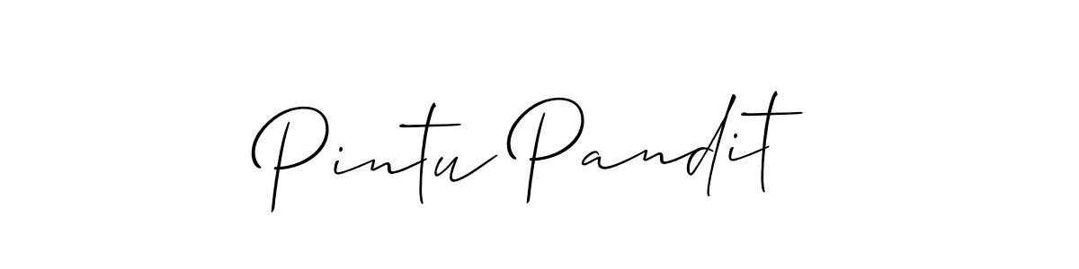 Make a beautiful signature design for name Pintu Pandit. Use this online signature maker to create a handwritten signature for free. Pintu Pandit signature style 2 images and pictures png