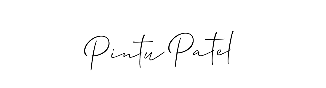 How to Draw Pintu Patel signature style? Allison_Script is a latest design signature styles for name Pintu Patel. Pintu Patel signature style 2 images and pictures png