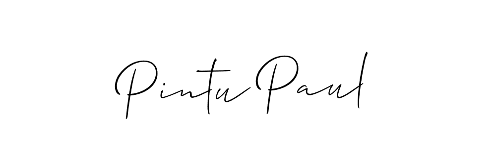 if you are searching for the best signature style for your name Pintu Paul. so please give up your signature search. here we have designed multiple signature styles  using Allison_Script. Pintu Paul signature style 2 images and pictures png