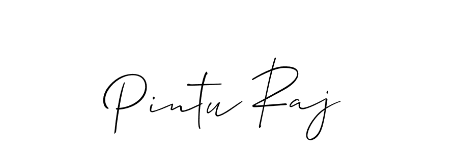 Make a beautiful signature design for name Pintu Raj. With this signature (Allison_Script) style, you can create a handwritten signature for free. Pintu Raj signature style 2 images and pictures png