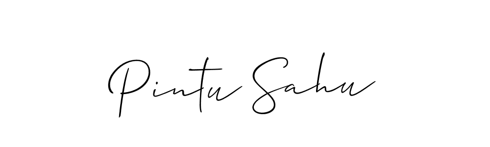 if you are searching for the best signature style for your name Pintu Sahu. so please give up your signature search. here we have designed multiple signature styles  using Allison_Script. Pintu Sahu signature style 2 images and pictures png