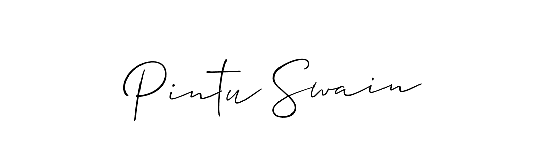 if you are searching for the best signature style for your name Pintu Swain. so please give up your signature search. here we have designed multiple signature styles  using Allison_Script. Pintu Swain signature style 2 images and pictures png