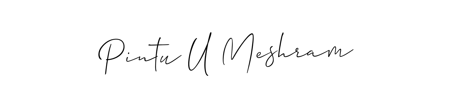 Make a short Pintu U Meshram signature style. Manage your documents anywhere anytime using Allison_Script. Create and add eSignatures, submit forms, share and send files easily. Pintu U Meshram signature style 2 images and pictures png