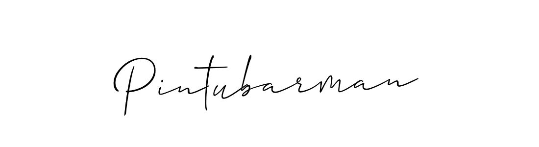 How to Draw Pintubarman signature style? Allison_Script is a latest design signature styles for name Pintubarman. Pintubarman signature style 2 images and pictures png
