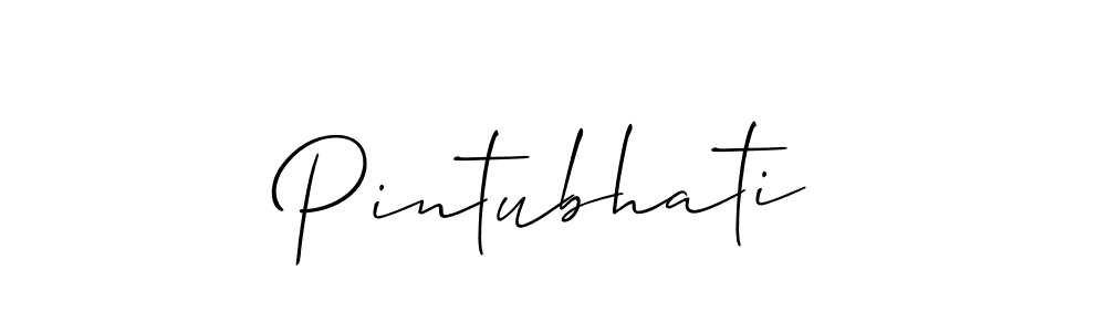 Also You can easily find your signature by using the search form. We will create Pintubhati name handwritten signature images for you free of cost using Allison_Script sign style. Pintubhati signature style 2 images and pictures png