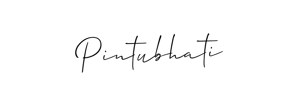 How to Draw Pintubhati signature style? Allison_Script is a latest design signature styles for name Pintubhati. Pintubhati signature style 2 images and pictures png