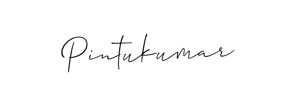 The best way (Allison_Script) to make a short signature is to pick only two or three words in your name. The name Pintukumar include a total of six letters. For converting this name. Pintukumar signature style 2 images and pictures png