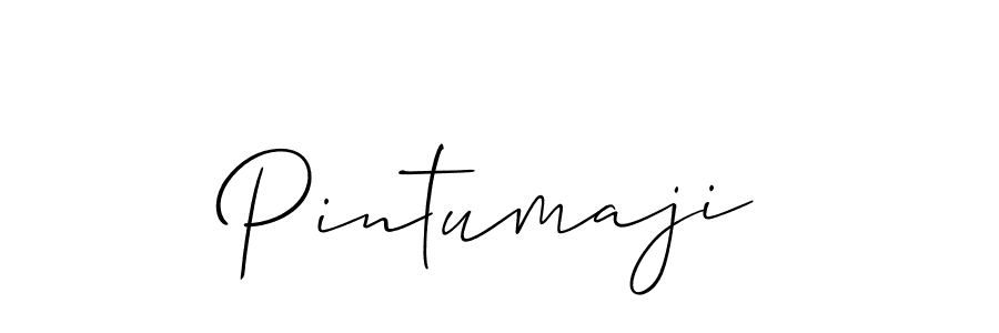 if you are searching for the best signature style for your name Pintumaji. so please give up your signature search. here we have designed multiple signature styles  using Allison_Script. Pintumaji signature style 2 images and pictures png