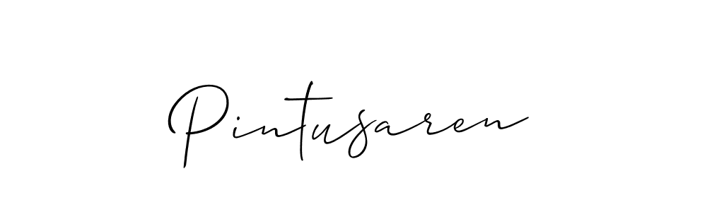 Create a beautiful signature design for name Pintusaren. With this signature (Allison_Script) fonts, you can make a handwritten signature for free. Pintusaren signature style 2 images and pictures png