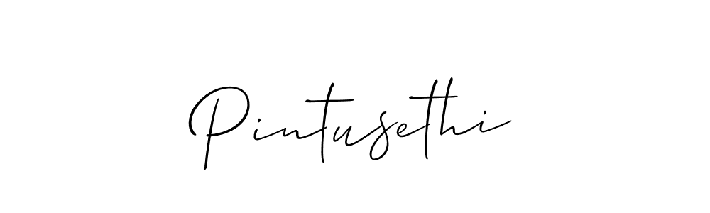 How to make Pintusethi signature? Allison_Script is a professional autograph style. Create handwritten signature for Pintusethi name. Pintusethi signature style 2 images and pictures png