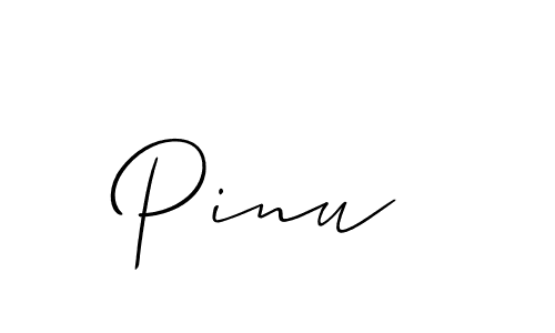 How to make Pinu  signature? Allison_Script is a professional autograph style. Create handwritten signature for Pinu  name. Pinu  signature style 2 images and pictures png