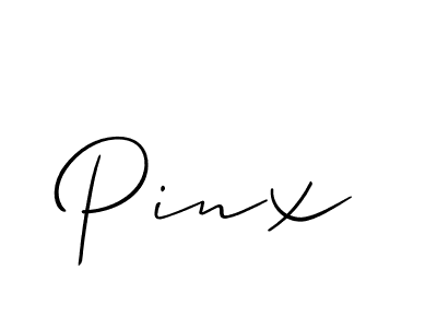 Also we have Pinx name is the best signature style. Create professional handwritten signature collection using Allison_Script autograph style. Pinx signature style 2 images and pictures png