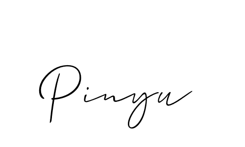 How to make Pinyu signature? Allison_Script is a professional autograph style. Create handwritten signature for Pinyu name. Pinyu signature style 2 images and pictures png