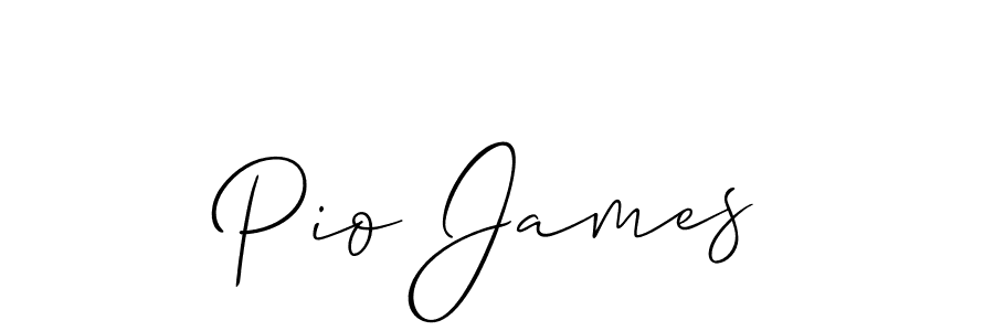 Best and Professional Signature Style for Pio James. Allison_Script Best Signature Style Collection. Pio James signature style 2 images and pictures png