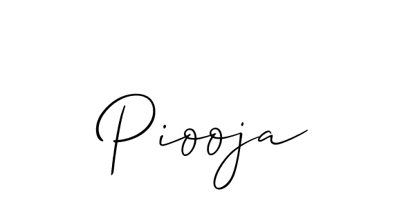 Create a beautiful signature design for name Piooja. With this signature (Allison_Script) fonts, you can make a handwritten signature for free. Piooja signature style 2 images and pictures png