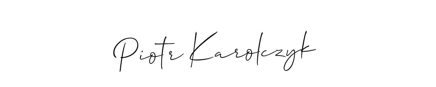Make a beautiful signature design for name Piotr Karolczyk. Use this online signature maker to create a handwritten signature for free. Piotr Karolczyk signature style 2 images and pictures png