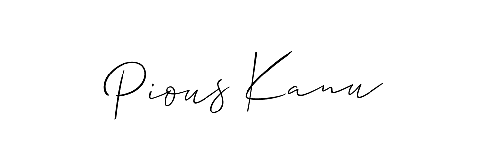 It looks lik you need a new signature style for name Pious Kanu. Design unique handwritten (Allison_Script) signature with our free signature maker in just a few clicks. Pious Kanu signature style 2 images and pictures png