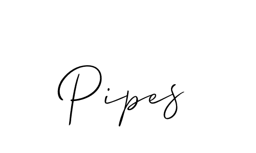 Design your own signature with our free online signature maker. With this signature software, you can create a handwritten (Allison_Script) signature for name Pipes. Pipes signature style 2 images and pictures png