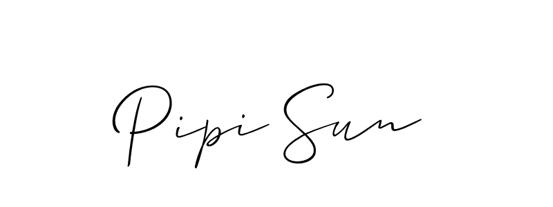 Check out images of Autograph of Pipi Sun name. Actor Pipi Sun Signature Style. Allison_Script is a professional sign style online. Pipi Sun signature style 2 images and pictures png