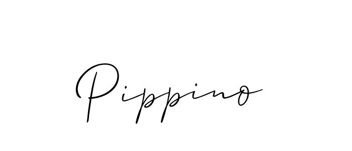 Similarly Allison_Script is the best handwritten signature design. Signature creator online .You can use it as an online autograph creator for name Pippino. Pippino signature style 2 images and pictures png