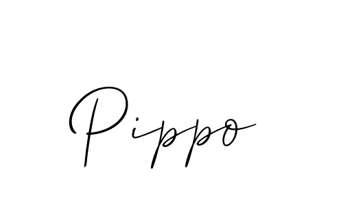 Use a signature maker to create a handwritten signature online. With this signature software, you can design (Allison_Script) your own signature for name Pippo. Pippo signature style 2 images and pictures png