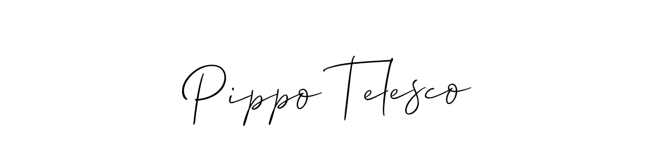 It looks lik you need a new signature style for name Pippo Telesco. Design unique handwritten (Allison_Script) signature with our free signature maker in just a few clicks. Pippo Telesco signature style 2 images and pictures png