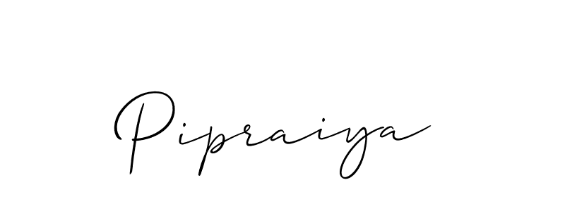 It looks lik you need a new signature style for name Pipraiya. Design unique handwritten (Allison_Script) signature with our free signature maker in just a few clicks. Pipraiya signature style 2 images and pictures png