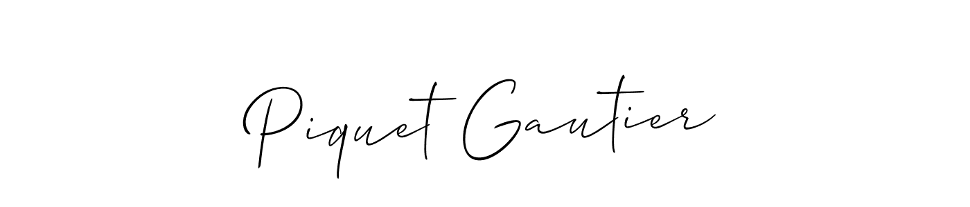 Make a beautiful signature design for name Piquet Gautier. Use this online signature maker to create a handwritten signature for free. Piquet Gautier signature style 2 images and pictures png